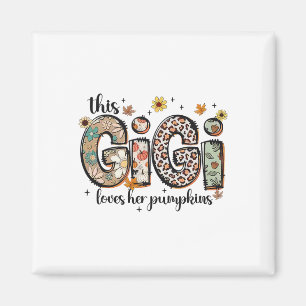 Diese Gigi Lieben Ihre Pumpkins fallen Erntedank Magnet