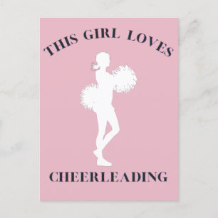 Diese Girl-Lieben Cheerleader Postkarte