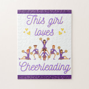 Diese Girl-Lieben Cheerleader Puzzle
