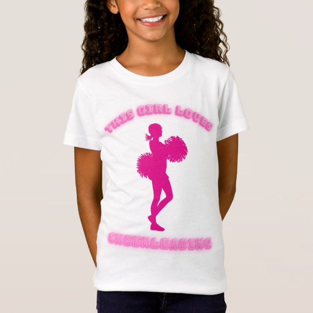 Diese Girl-Lieben Cheerleader T-Shirt (Vorderseite)