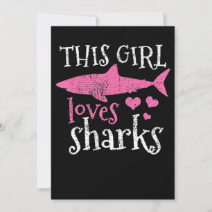 Diese Girl-Lieben Haie - Niedliche Haigeschenke Save The Date