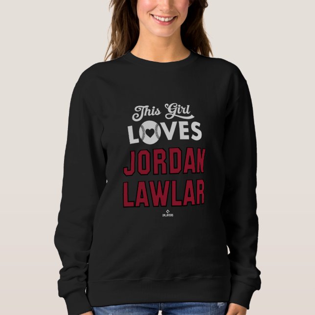Diese Girl-Lieben Jordan Lawlar Arizona Baseball M Sweatshirt (Vorderseite)
