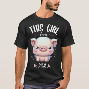 Diese Girl-Lieben schweinen Süße Tier Spaß T-Shirt