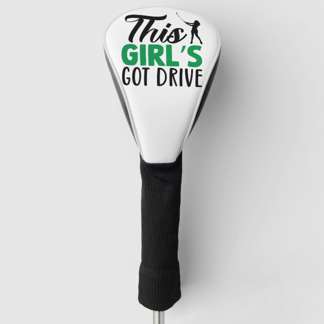Diese Girl's Got Drive Golf Head Cover Golf Headcover (Vorderseite)