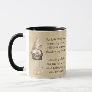 Diese glückliche kleine Gnome Viel Glück & Health Tasse