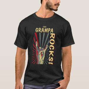 Diese Grampa Rocks Vintag Retro-Konzert 70er 80er T-Shirt