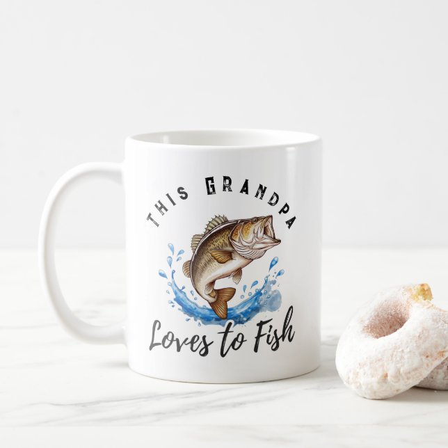 Diese großartige Liebe für den Bassfang Kaffeetasse (Mit Donut)