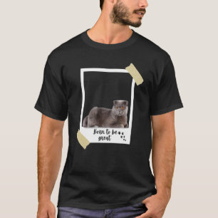 Diese große süße Scottish Shorthair-Katze und Ki w T-Shirt