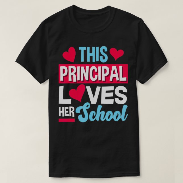 Diese Hauptfigur Liebe ihre Lehrerin Funny Prin T-Shirt (Design vorne)