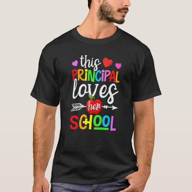 Diese Hauptfigur Liebe ihre Schule glücklich zurüc T-Shirt (Vorderseite)