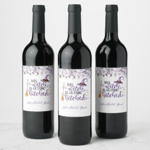 Diese Hexe bekommt heftiges Weinlabel Weinetikett