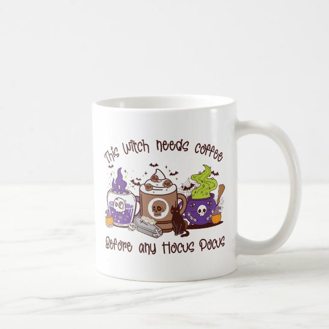 Diese Hexe braucht Kaffee Kaffeetasse (Rechts)