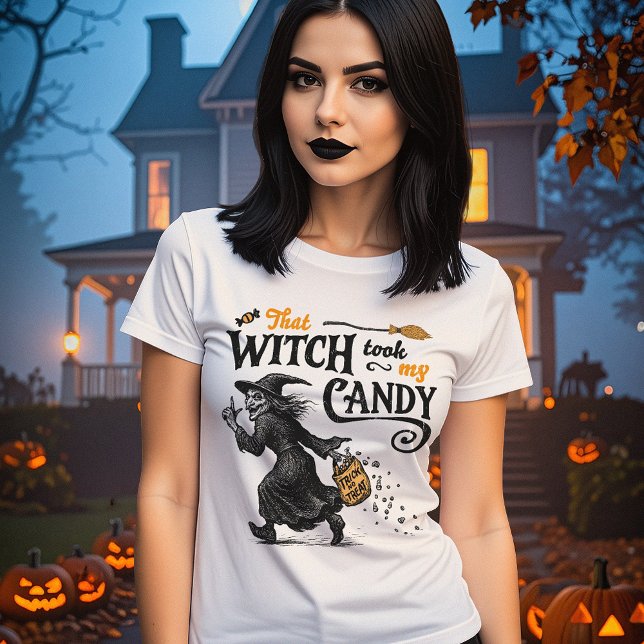 Diese Hexe hat meine Süßigkeiten Frauen genommen T-Shirt (Von Creator hochgeladen)