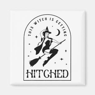 Diese Hexe heiratet Gothic Braut Junggesellenabsch Magnet