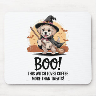 Diese Hexe Lieben Kaffee mehr als Leckereien Mousepad