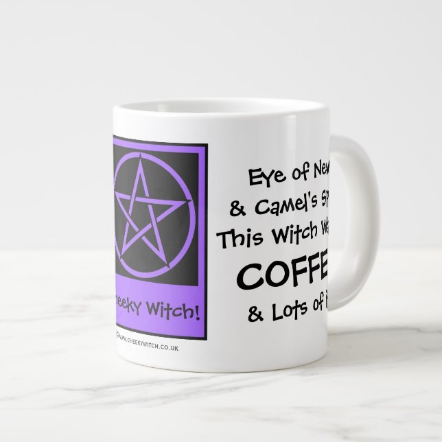 Diese Hexe Will Kaffee JUMBO Pagan Tasse Tasse (Vorderseite Rechts)