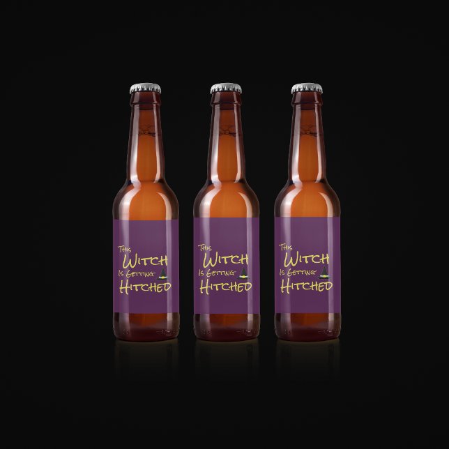 Diese Hexe wird angeheftet Bierflaschenetikett (Von Creator hochgeladen)