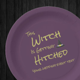 Diese Hexe wird angeheftet Pappteller