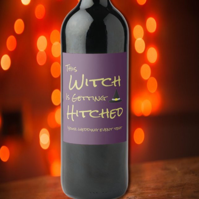 Diese Hexe wird angeheftet Weinetikett (Von Creator hochgeladen)