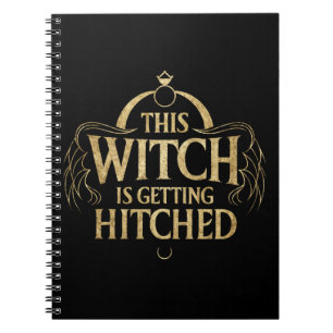 Diese Hexe wird geheiratet Hallo Braut Hochzeit Notizblock