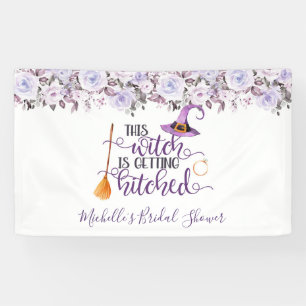 Diese Hexe wird Hochzeit feiern Brautparty-Banner Banner
