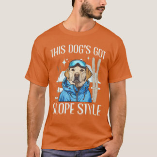 Diese Hunde Got Slope Style Cool Skiing Hund Retro T-Shirt