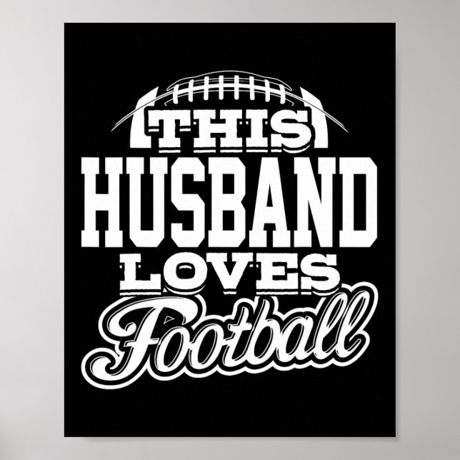 Diese Husband Lieben Fußball - Weiße Variante Poster (Vorne)