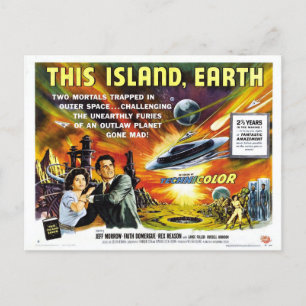 Diese Island Earth Classic Film Poster Postkarte