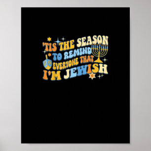 Diese Jahreszeit für alle, die jüdisch sind Hanukk Poster