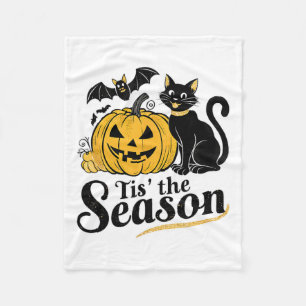 Diese Jahreszeit Halloween Bats Pumpkin Fall Funny Fleecedecke