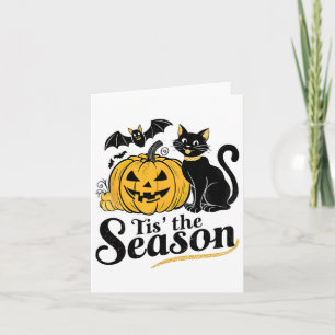 Diese Jahreszeit Halloween Bats Pumpkin Fall Funny Karte
