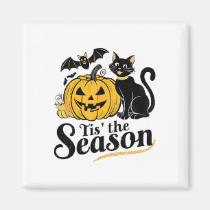 Diese Jahreszeit Halloween Bats Pumpkin Fall Funny Magnet