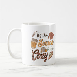 Diese Jahreszeit ist gemütlich Personalisiert Kaffeetasse