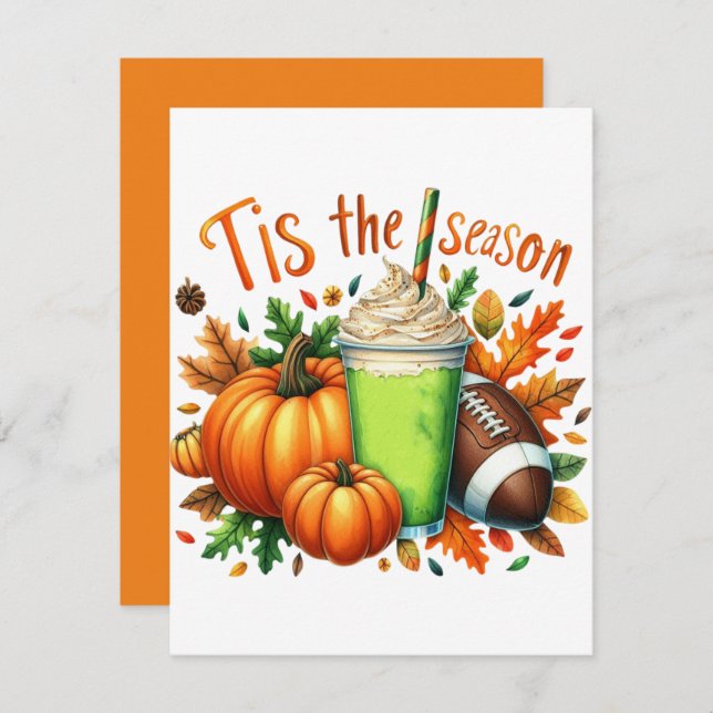 Diese Jahreszeit Mitteilungskarte (Vorne/Hinten)