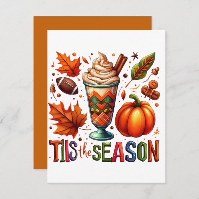 Diese Jahreszeit Mitteilungskarte (Vorne/Hinten)