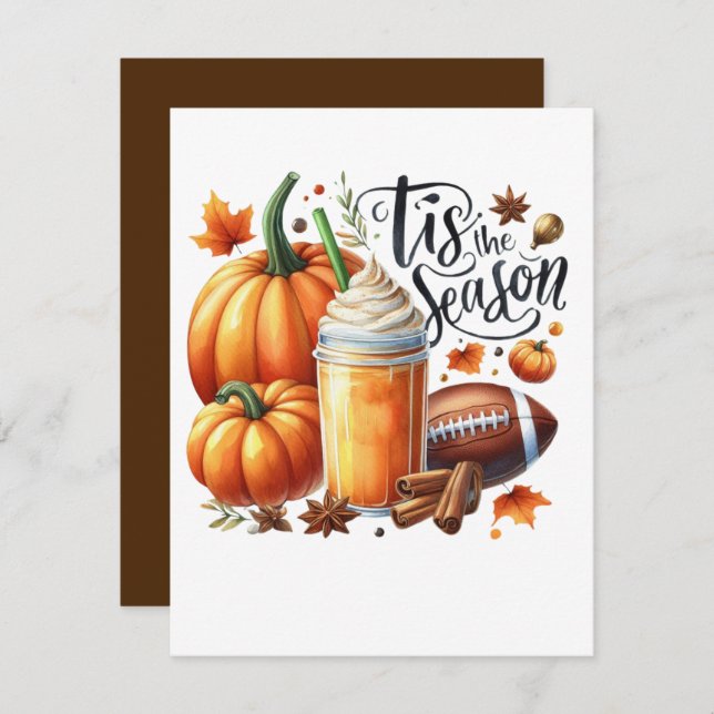 Diese Jahreszeit Mitteilungskarte (Vorne/Hinten)