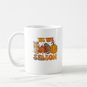 Diese Jahreszeit Pumpkin Leaf Latte Fall Ästhetik Kaffeetasse