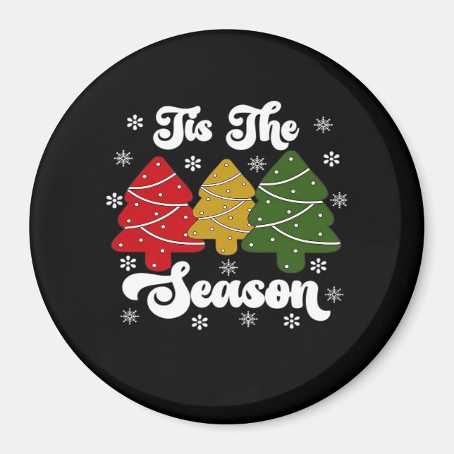 Diese Jahreszeit Weihnachtsbaum Debbie Cool einzig Magnet (Vorne)