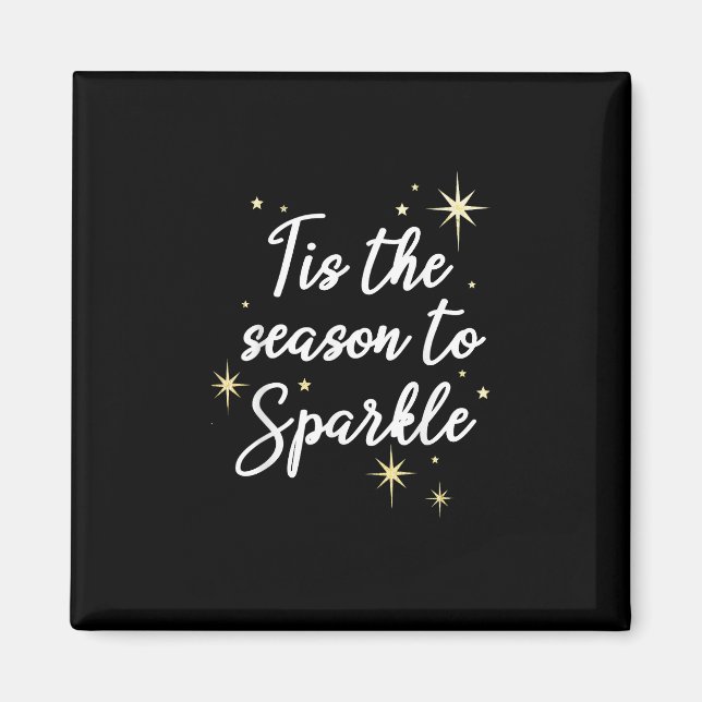 Diese Jahreszeit zu Sparkle Weihnachten Magnet (Vorne)