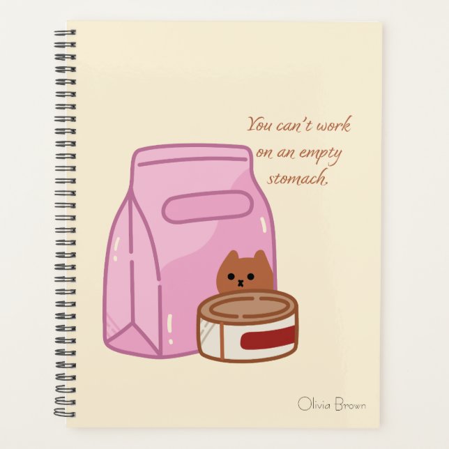 Diese Katze Leben Funny Cat Puff mit Namen Planer (Vorderseite)