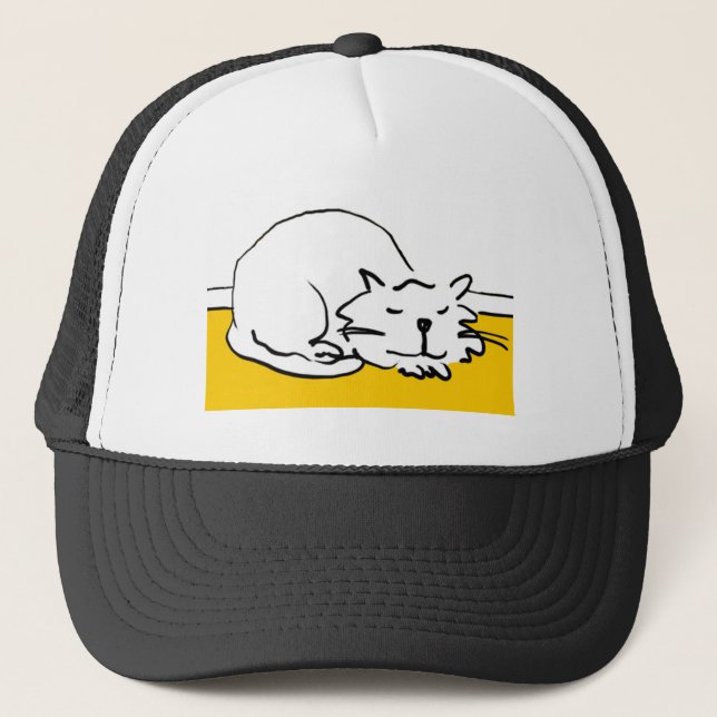 Diese Katze schläft. Truckerkappe (Vorderseite)