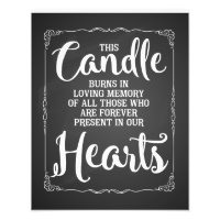 Diese Kerze brennt in Erinnerung an einen geliebte