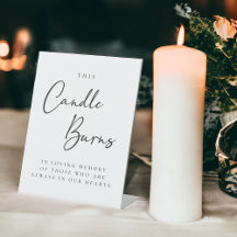 Diese Kerze brennt in liebender Erinnerung