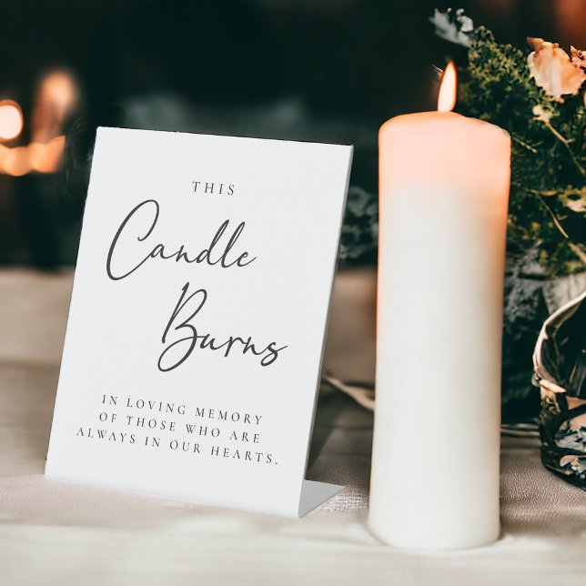 Diese Kerze brennt in liebender Erinnerung Sockelschild (Von Creator hochgeladen)