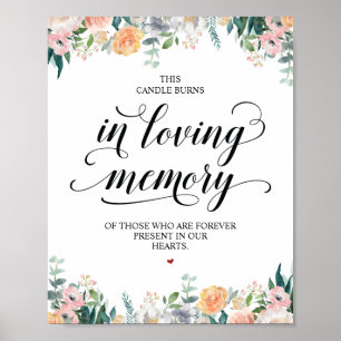 Diese Kerze brennt in liebevoller Erinnerung Geden Poster