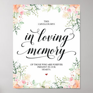 Diese Kerze brennt in liebevoller Erinnerung Geden Poster