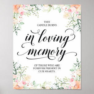 Diese Kerze brennt in liebevoller Erinnerung Geden Poster