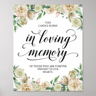 Diese Kerze brennt in liebevoller Erinnerung Geden Poster