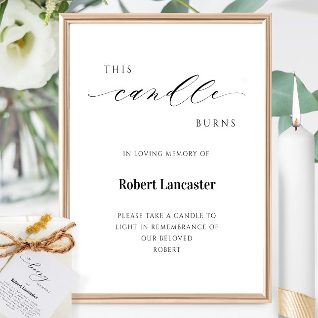 Diese Kerze Burns, Gedenkstätte, Beerdigung Gefall Poster (Von Creator hochgeladen)