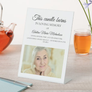 Diese Kerze verbrüht Gedächtnistraining für das Fo Sockelschild